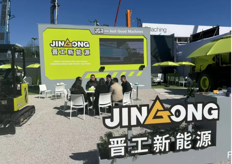 晉工新能源閃耀德國寶馬展：綠色工程機械場景化新能源解決方案!